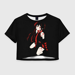 Футболка 3D укороченная женская Убийца Акаме, цвет: 3D-принт