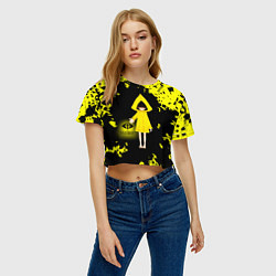 Футболка 3D укороченная женская Little NightmaresШестая, цвет: 3D-принт — фото 2