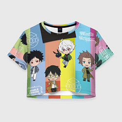 Футболка 3D укороченная женская Импульс Мира, цвет: 3D-принт