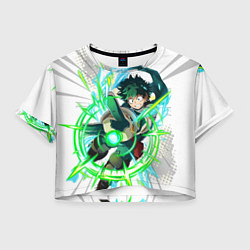 Футболка 3D укороченная женская ДЭКУ Boku no Hero Academia, цвет: 3D-принт