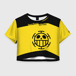 Футболка 3D укороченная женская Пираты Сердца One Piece, цвет: 3D-принт