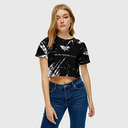 Футболка 3D укороченная женская Velial Squad, цвет: 3D-принт — фото 2