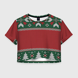 Женский топ Knitted Christmas Pattern