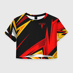 Женский топ Тесла - Оранжевая спортивная