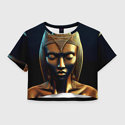Женский топ Нейросеть - золотая статуя египетской царицы