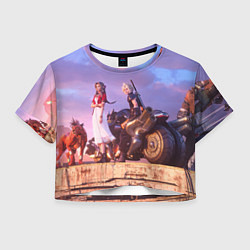 Футболка 3D укороченная женская Final Fantasy VII Remake, цвет: 3D-принт