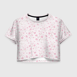 Женский топ Нежные , весенние цветы