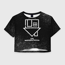 Женский топ The Neighbourhood с потертостями на темном фоне