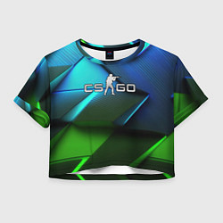 Женский топ CS GO green blue abstract