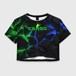 Женский топ CS GO green blue neon