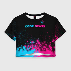 Женский топ Code Geass - neon gradient: символ сверху