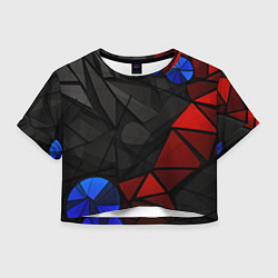 Женский топ Black blue red elements