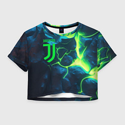 Женский топ Juventus green neon