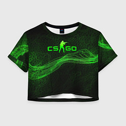 Женский топ CSGO green abstract