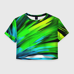 Женский топ Green abstract