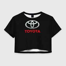 Футболка 3D укороченная женская Toyota sport car, цвет: 3D-принт