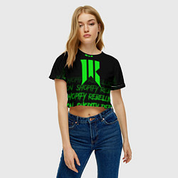 Футболка 3D укороченная женская Shopify Rebellion, цвет: 3D-принт — фото 2