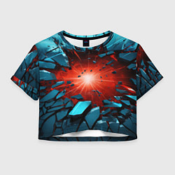 Женский топ Взрыв бирюзовых камней