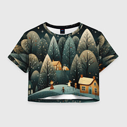 Женский топ Зимняя страна чудес