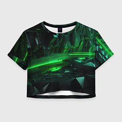 Женский топ Глубина зеленого абстракта