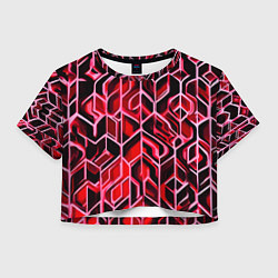 Женский топ Красный узор