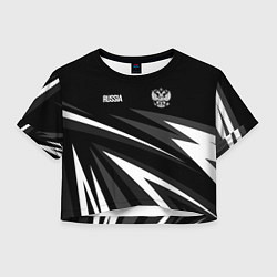 Женский топ Russia - black and white geometry