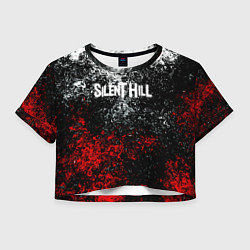 Футболка 3D укороченная женская Silenthill брызги красок, цвет: 3D-принт
