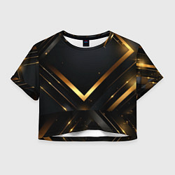 Женский топ Gold luxury black abstract