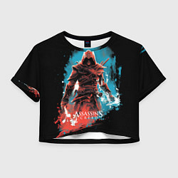 Женский топ Assassins creed фон абстрактный