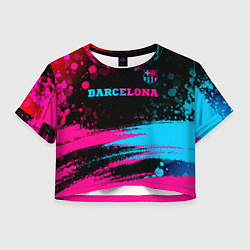 Женский топ Barcelona - neon gradient посередине