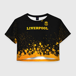 Женский топ Liverpool - gold gradient посередине