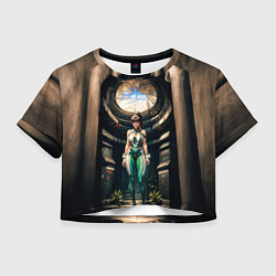 Футболка 3D укороченная женская Stellar Blade, цвет: 3D-принт
