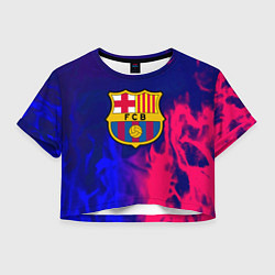 Женский топ Barcelona fc club gradient