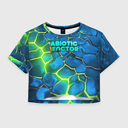 Женский топ Abiotic Factor logo bright neon