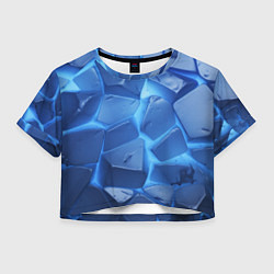 Женский топ Синие ледяные плиты с разломом