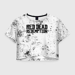 Футболка 3D укороченная женская Red Dead Redemption dirty ice, цвет: 3D-принт