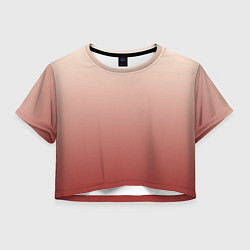 Женский топ Градиент бежевый в красный