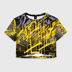 Женский топ Yellow and white abstraction