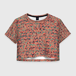 Женский топ Розово-бирюзовый абстрактный