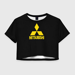 Женский топ Mitsubishi logo yelow