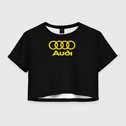 Женский топ Audi logo yellow