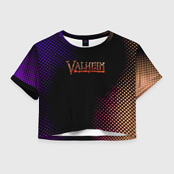 Женский топ Valheim logo pattern