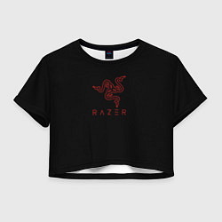 Женский топ Razer red logo