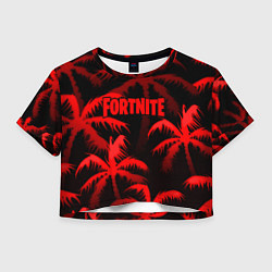 Женский топ Fortnite tropic red