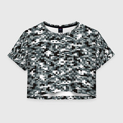 Женский топ Камуфляжные пиксели текстура