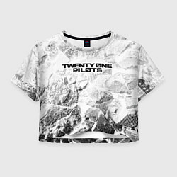 Женский топ Twenty One Pilots white graphite