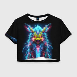 Футболка 3D укороченная женская Terrible Pikachu - nightmare, цвет: 3D-принт