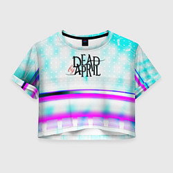 Футболка 3D укороченная женская Dead by april rock band, цвет: 3D-принт