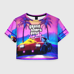 Женский топ Vice city retro wave Lambo