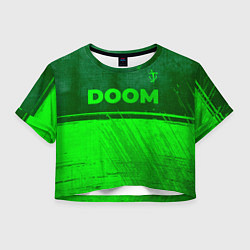 Женский топ Doom - green gradient посередине